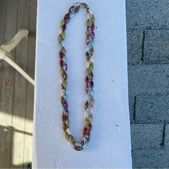 Multicolor Beaded Necklace - Picture 7 of 9